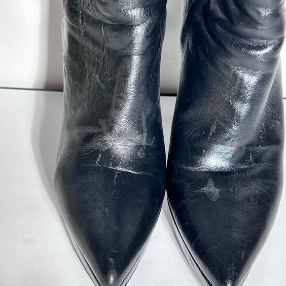Stuart Weitzman Mizzip Black High Heel Platform Bootie Sz 7.5 - Picture 8 of 13